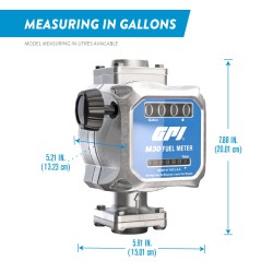 MEDIDOR DE COMBUSTIBLE MECÁNICO MODULAR DE 5 A 30 GPM